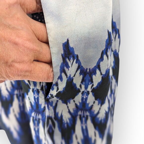 Decode 1.8 Silk Halter Sun Dress Women's 0 Boho‎ Batik Ikat Anthropologie Aztec - Picture 5 of 13